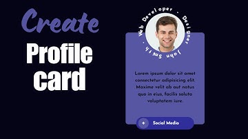 Profile Card With (HTML - CSS - JS) | Text Animation