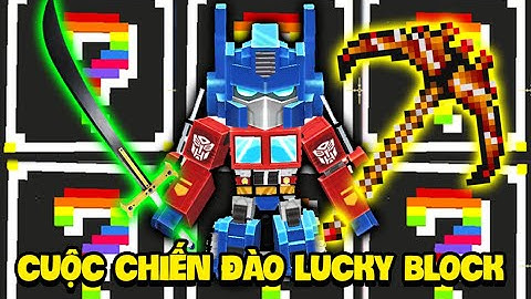 MINI GAME : CUỘC CHIẾN ĐÀO KHỐI MAY MẮN VIP ** NOOB TEAM NÂNG CẤP KIẾM VÀ SÚNG VIP CHIẾN ĐẤU