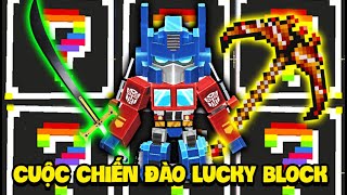 MINI GAME: VIP LUCKY BLOCK WARS ** NOOB TEAM UPGRADES TO EPIC SWORDS AND GUNS FOR BATTLE screenshot 3