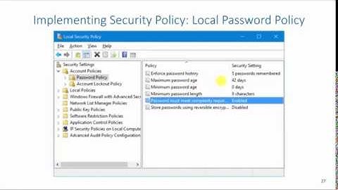 Host Hardening: Local Security Policy (Old)