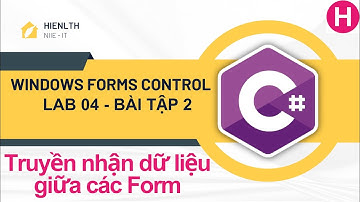 WF Lab04 Bài tập 2 - Truyền nhận dữ liệu giữa các form