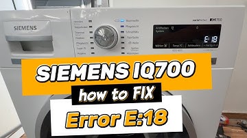 How to Fix Siemens IQ700 Washing Machine Error E18  disassembling and cleaning drain pump.DIY
