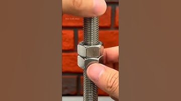 Triple Nut Locking Hack | Strong Bolt Tightening with 3 Nuts #ideas #shorts #craft #nut