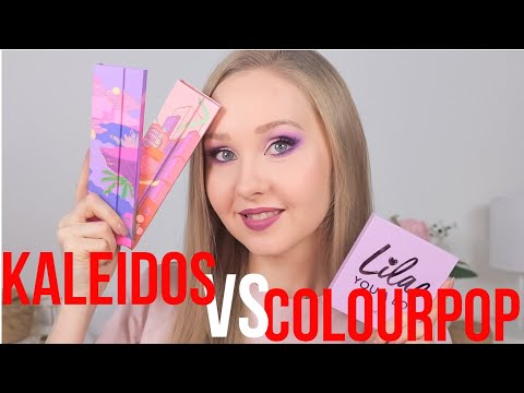 Битва фиолетовых палеток! Сравнение Kaleidos Lunar Lavender и Colourpop Lilac You A Lot