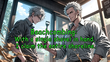 Beachcombing: With a single shovel in hand, I claim the entire shoreline.