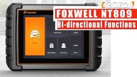 FOXWELL NT809 Bi directional Functions 30 Reset Service ABS Bleeding Transmission Adaptation  OBDZON