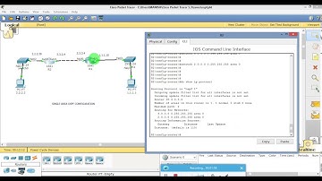 single area ospf configuration in cisco packet tracer