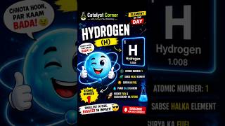 Hydrogen (H) Explained in 60 Seconds 🤯 | Atomic No. 1 | Funny Chemistry Shorts #chemistry #science