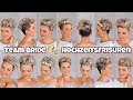 Kurze Haare stylen Hochzeit | Kurze Haare festlich gestylt | Hochzeitsfrisuren mit locken