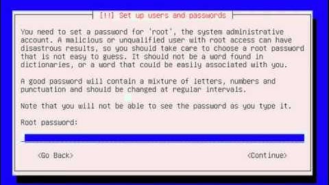 Debian 5 minimal installation