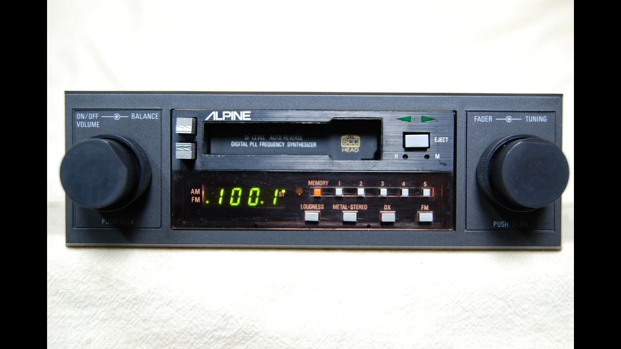 *SEE VIDEO* READ ! Old School Vintage ALPINE 7128 Car Tape/AM/FM Made in  Japan !