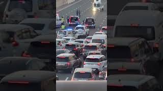 Car accident in Dubai .. صدام سياره عربي