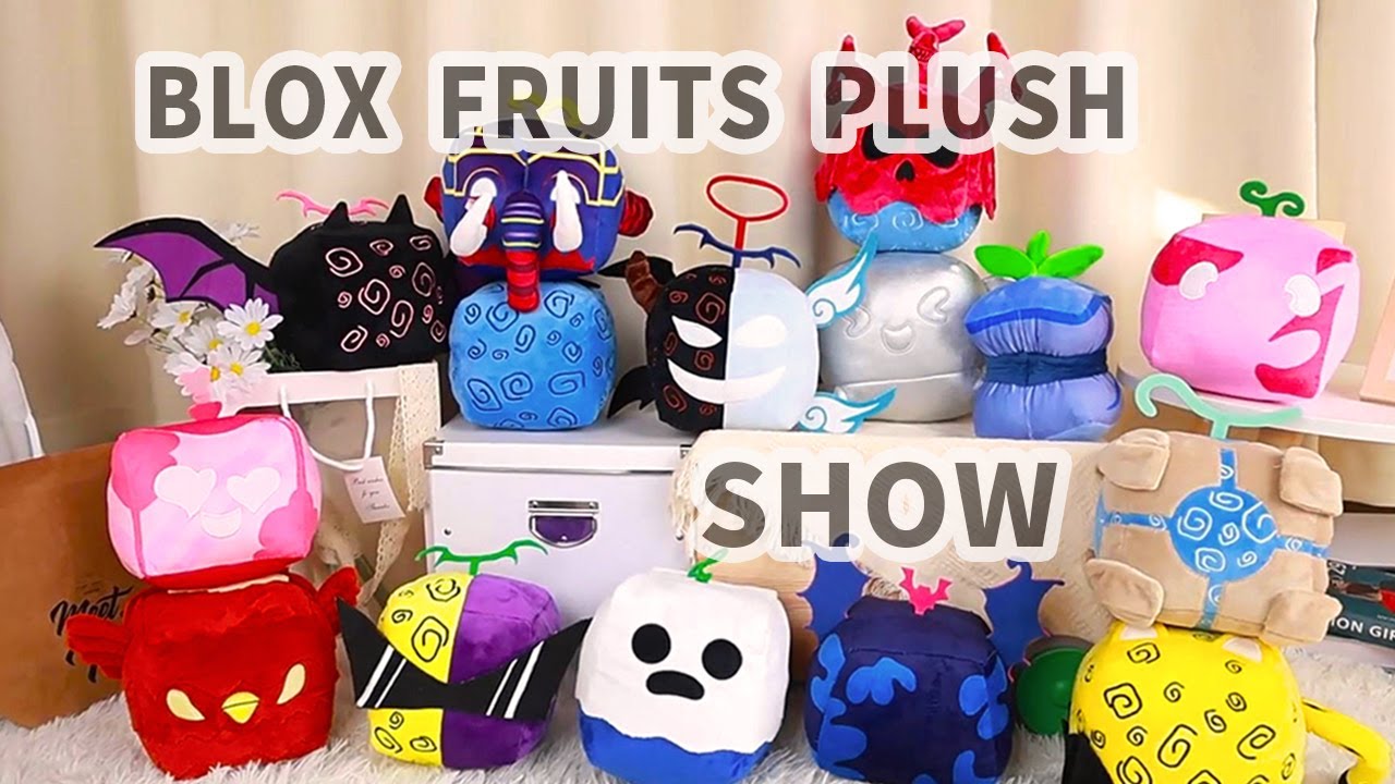 2023 Blox Fruits Plush, Blox Fruits Rubber Plushies Toy for Game