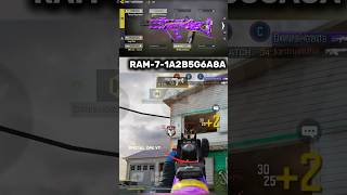 RAM 7 Build For MP in COD mobile.#codmobile #codm #codgunsmith #shorts #callofdutymobile #codm