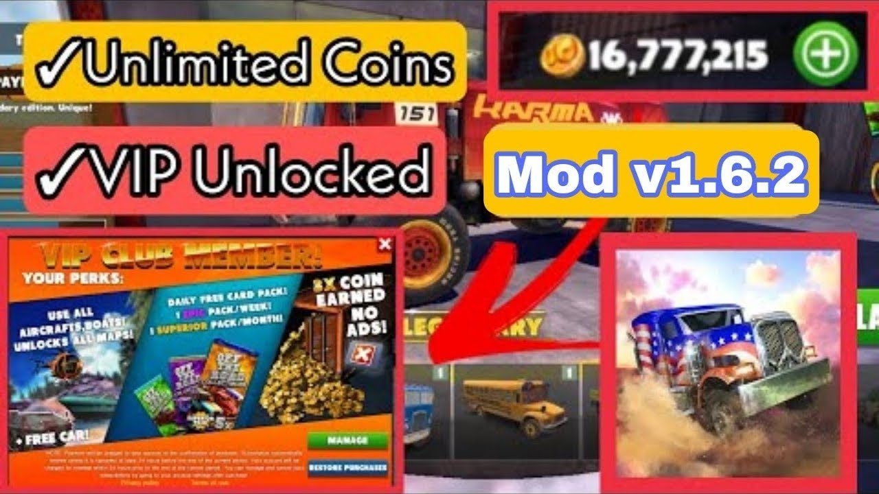 Off The Road Mod apk v1.6.2 ☑️VIP UNLOCKED Unlimited Coins