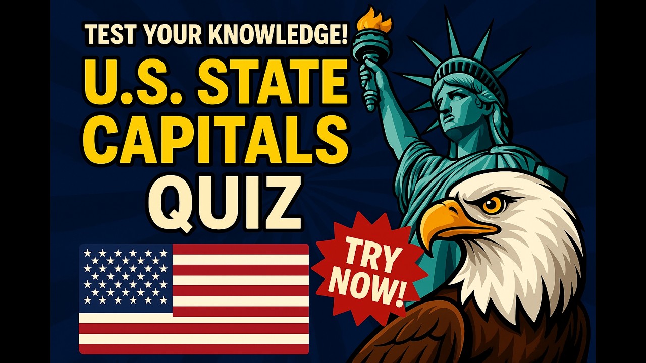 Can You Name All 50 U.S. State Capitals in 7 seconds? | Only 1% Get a Perfect Score!