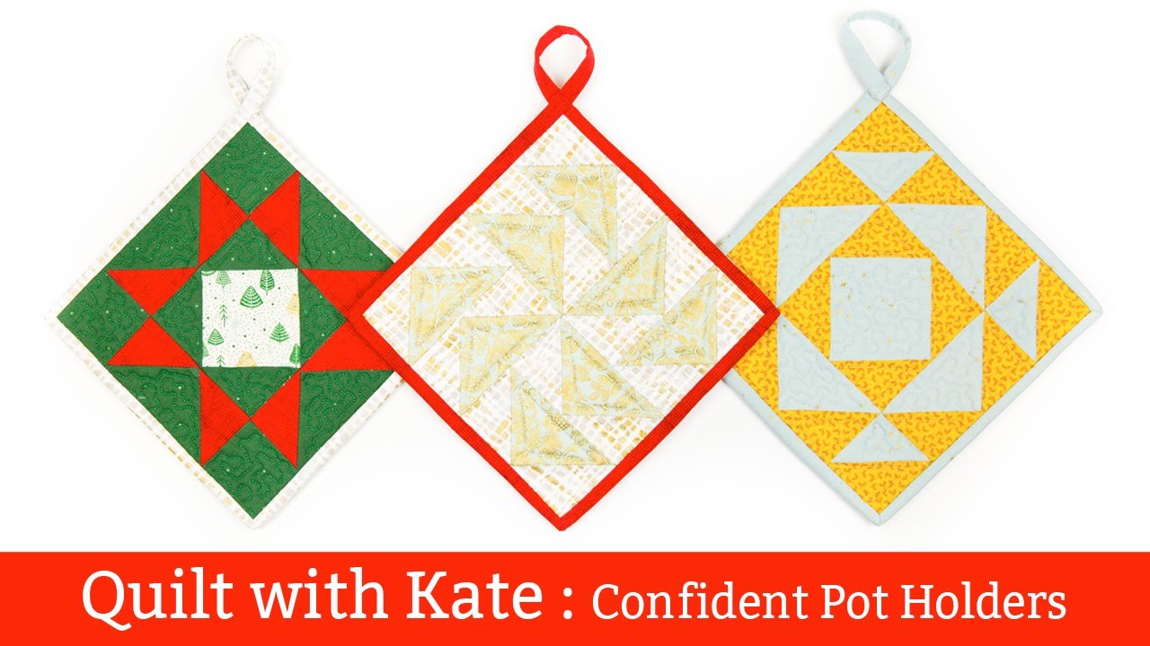 In Color Order: Half-Square Triangle Pot Holders Tutorial