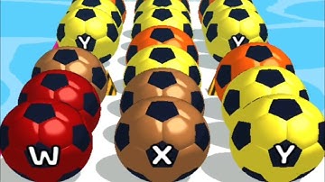 AZ Run - 2048 ABC Runner ! Ball Run Game All Levels Gameplay (556-567)