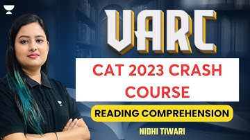 VARC Reading Comprehension | Crash Course | Nidhi | CAT