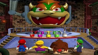 Mario Party 4 MiniGames - Mario Vs Luigi Vs Donkey Kong Vs Wario (Master CPU)