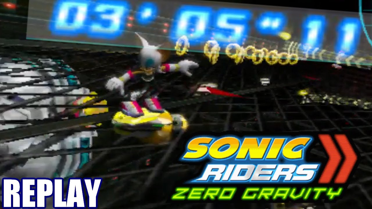 Rouge with Turbo Star at MeteorTech Sparkworks (3'05"11) Sonic Riders