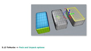 SubDs  To Nurbs , options for Pack UnPack