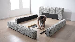 Woodpeckers Furniture Sienna Upholstered Platform Bed - Assembly Guide
