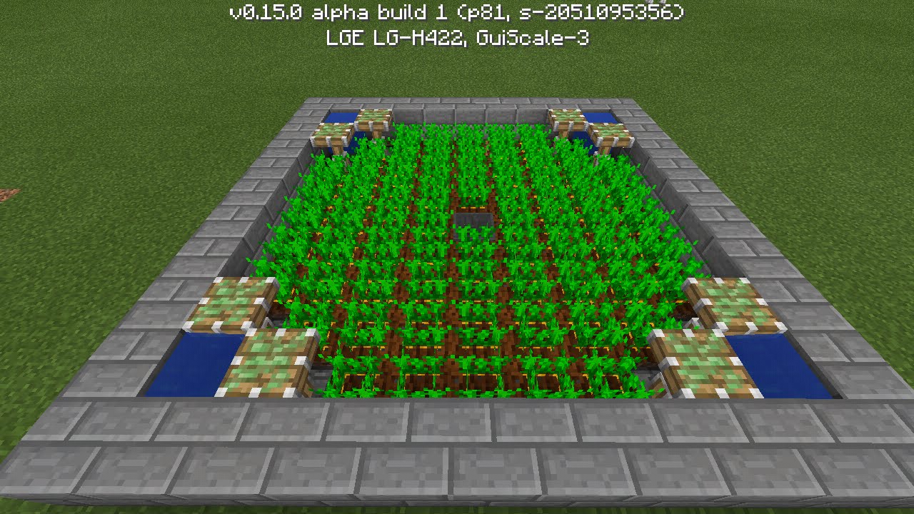 ⭐️Como fazer Plantação Automática Minecraft PE/PC/PS4/Xbox 