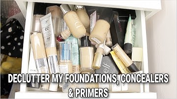 BRUTAL MAKEUP DECLUTTER! 😬 | FOUNDATIONS, CONCEALERS & PRIMERS!