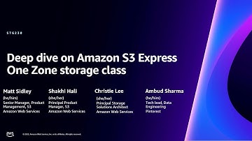 AWS re:Invent 2023 - [LAUNCH] Deep dive on Amazon S3 Express One Zone storage class (STG230)