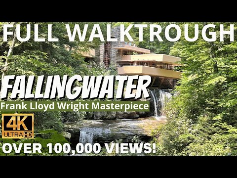 Fallingwater Full Walkthrough Tour in 4K // Frank Lloyd Wright Masterpiece