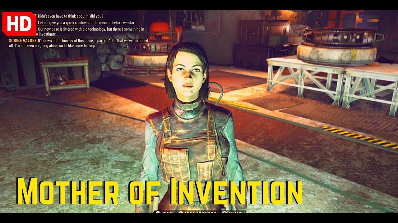 Mother of Invention Fallout 76 Steel Dawn Quest Gameplay Part 22 - YouTube
