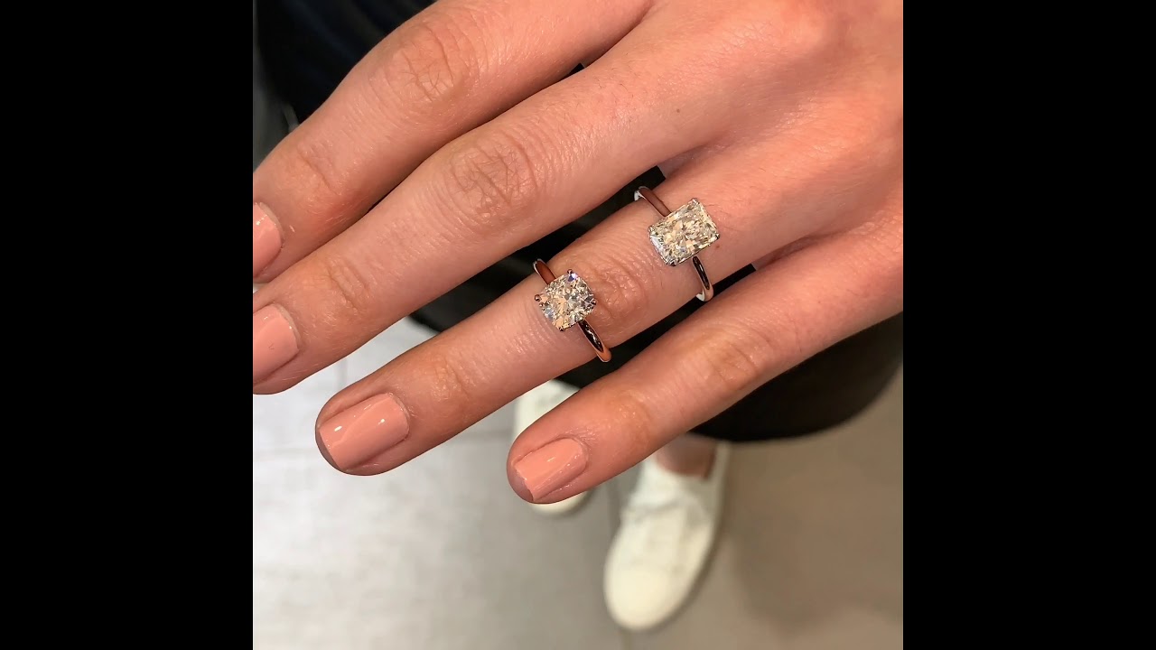 Radiant VS Cushion Ring Comparison YouTube