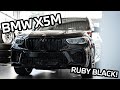Bmw x5m competition individual finished in ruby black on silverstone