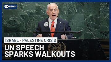 Netanyahu Vows To ‘Finish The Job’ In Gaza As Diplomats Walk Out Of UN Speech | 10 News