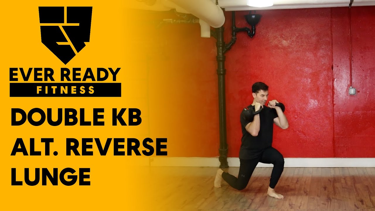 DOUBLE KETTLEBELL ALTERNATING REVERSE LUNGES - YouTube