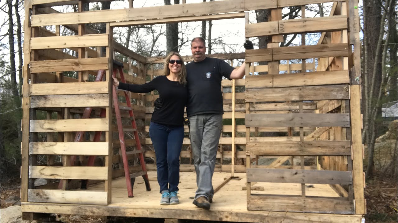 Pallet Shed Build Part 1 - YouTube