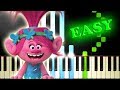 JUSTIN TIMBERLAKE - CAN'T STOP THE FEELING from TROLLS - Easy Piano Tutorial