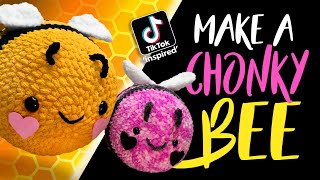 Make a TikTok Amigurumi Chonky Bumble Bee - Beginner friendly crochet pattern & tutorial