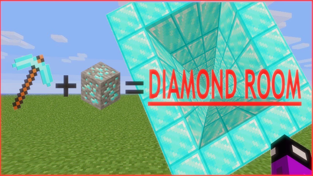 IF YOU BREAK THE *DIAMOND ORE* YOU *GET A ROOM FULL OF DIAMONDS BLOCKS*... :)) 