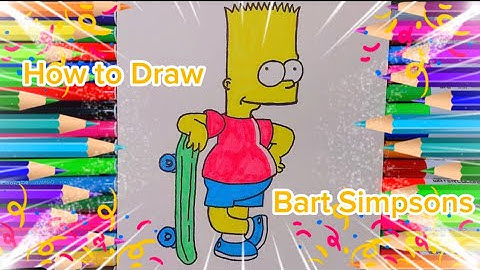 How to draw Bart Simpson step by step easy | Drawing for Kids