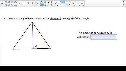 Points of Concurrency - Orthocenter