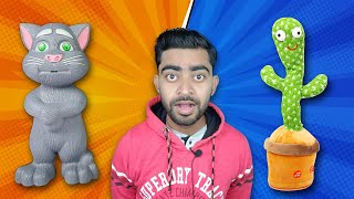 Talking Cactus Toy Vs Talking Tom Cat | Cactus Toy And Tom Cat Comparison | Aman Unboxing screenshot 4