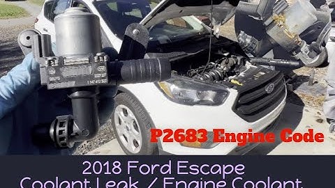Jerky Transmission / Coolant Leak on 2018 Ford escape P2683 engine coolant bypass valve