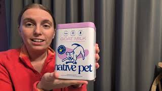 Native Pet Goat Milk for Dogs @NativePet #dogsupplements