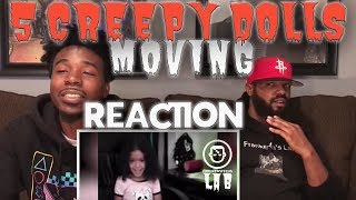 5 Creepy Dolls MOVING: Haunted Dolls Caught On Tape! Reaction