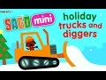 Sago Mini Holiday Trucks and Diggers | Саго Мини Грузовики и Экскаваторы зимой - Мультик Игра