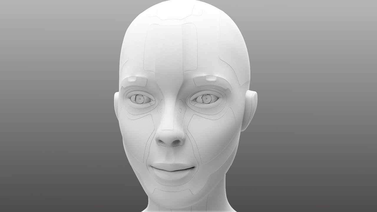 Zbrush 4R6 quick Tutorial (easy way for a Robotic Head) !