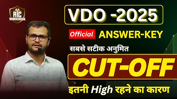 VDO Exam- 2025// Expected CUT-OFF After Official Answer key // Cut-off Analysis// High Cut-off
