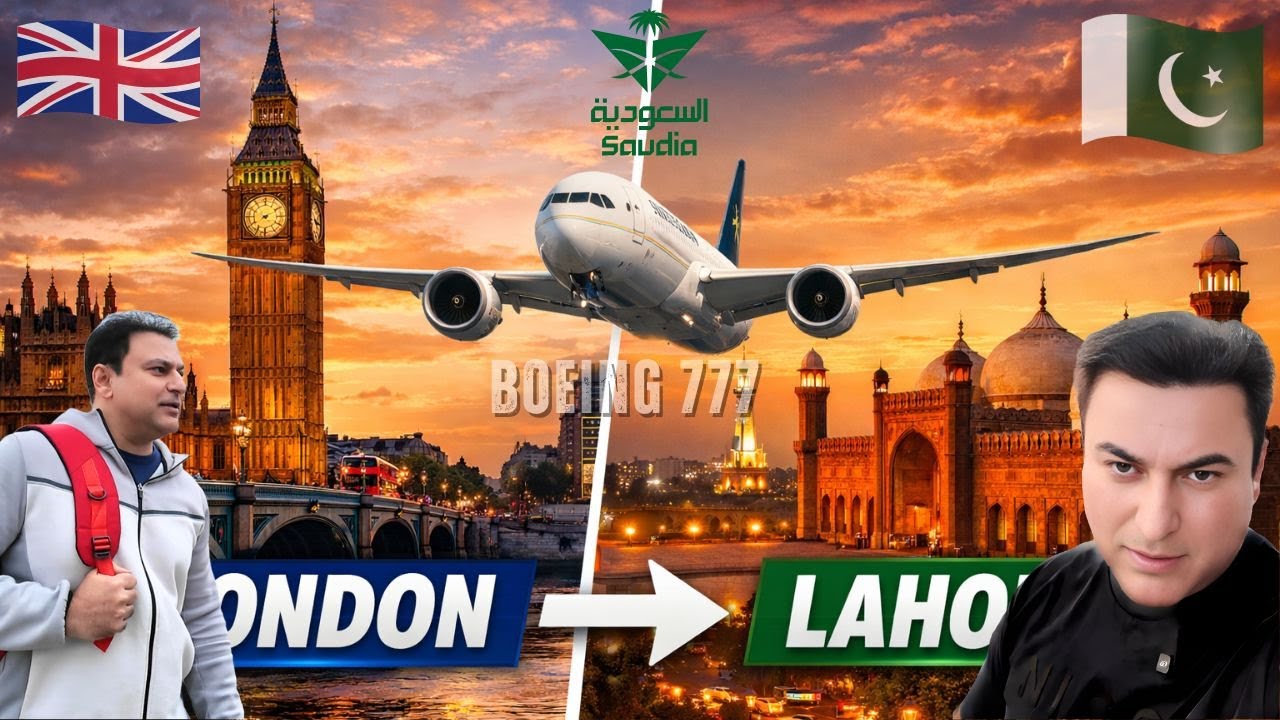 London to Lahore on Saudi Airlines 🇸🇦 | Honest Flight Review, Food, Seats & Service | Bilal Sher
